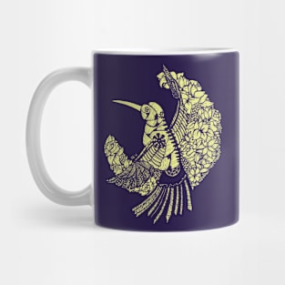 Hummingbird with Flower Mug